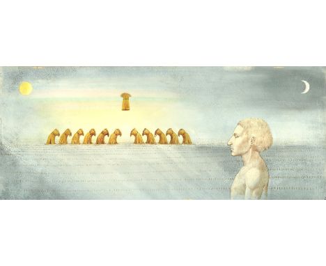 In The Beginning Old Testament / New Testament for BBC TV & Books. Paul Birkbeck 1939-2019. 22.5 x 54.5 cm, not signed. With 