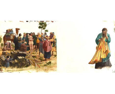 In The Beginning Old Testament / New Testament for BBC TV & Books. Paul Birkbeck 1939-2019. Joseph and his coloured coat, 25 