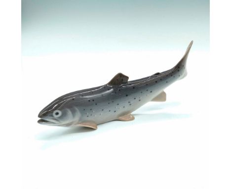 Blue and grey coloration; glossy finish. Royal Copenhagen mark on bottom. Dimensions: 8"L x 1"W x 3.25"HManufacturer: Royal C