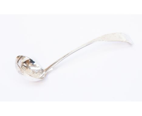 A George IV Scottish sauce ladle, Alexander Henderson, Edinburgh, 1817, 0.9 ozt, 27.8 grams approx, Prov: bought from Paint a