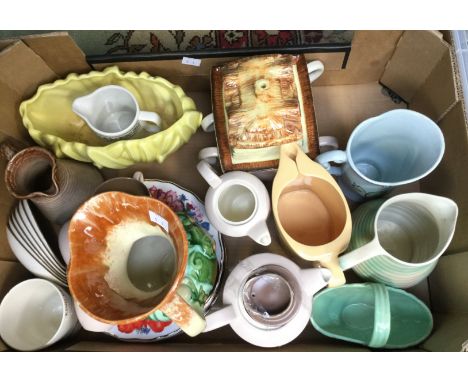 Poole Pottery coffee service incomplete along with other mid to late 20th Century pottery and ceramics