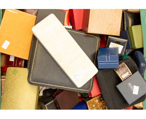 A collection of jewellery boxes including vintage and contemporary versions