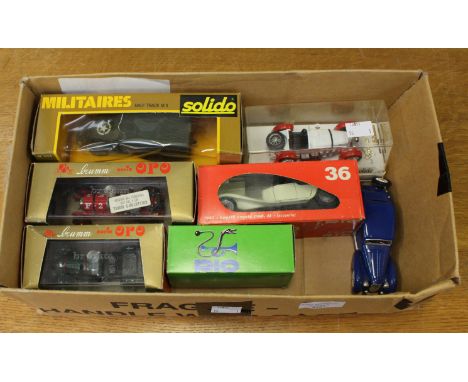 Solido, Brumm and Rio die cast, models including Solido Half track M3 and Brumm Bentley 4.5L