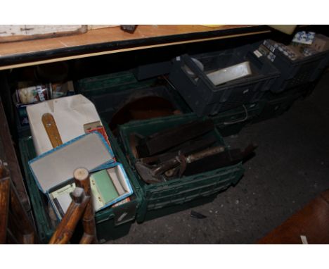 A large quantity of assorted old tools,