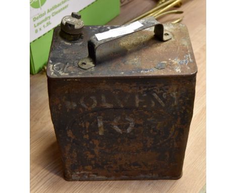 A mid 20th century Esso petrol can.