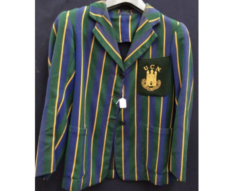 A vintage striped school blazer