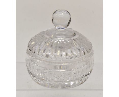 Boxed Waterford crystal glass trinket box and cover 