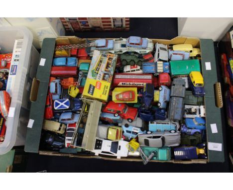 Large collection of diecast vehicles including Corgi, Dinky