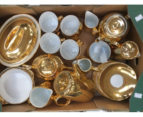 Royal Worcester "Gold Luster" part tea and coffee service