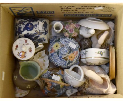 Assorted 20th century small china trinkets and ceramic pieces a/f