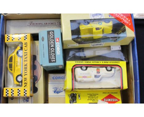 Corgi and LLEDO models including RAF set and TRAX Vegimite Holden van (8)