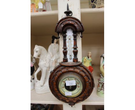 Late Victorian wall barometer 