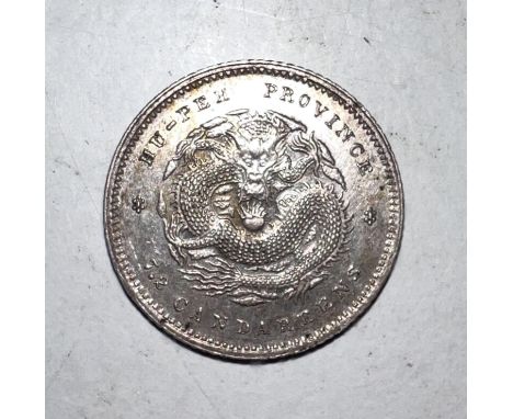 WORLD COINAGE: A China, Hu-Peh Province 1895-1907 (no date) 10 cents silver coin Provenance: These coins were collected by Th