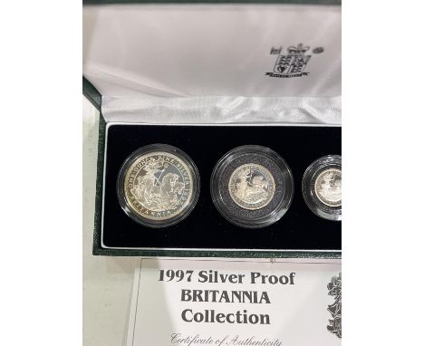 United Kingdom 1997 Silver Proof Britannia Collection, cased&nbsp; 