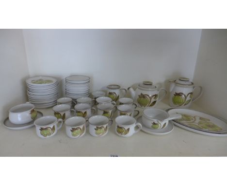 A Denby dinner tea service - Troubadour pattern - 47 pieces Condition report: All good condition