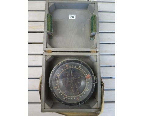 A World War II Aviation compass type P4A No 43342T - possibly from a Lancaster Bomber