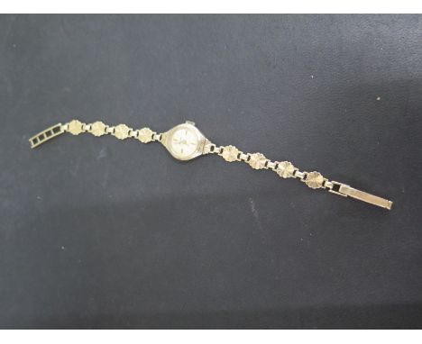 A ladies cocktail watch, manual wind - total weight approx 10 grams - working in the sale room