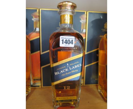 A bottle of Johnnie Walker Black Label 12 year old blended Scotch Whisky Collectors Edition 40% vol  70cl - Bottle no. 007192