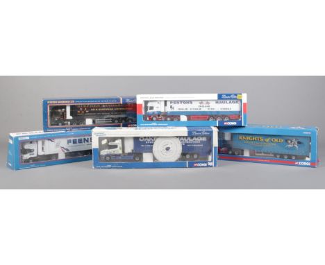 A collection of boxed Corgi limited edition trucks. To include CC12912 Stephen Sanderson Ltd, CC13706 Knights of Old, CC12103