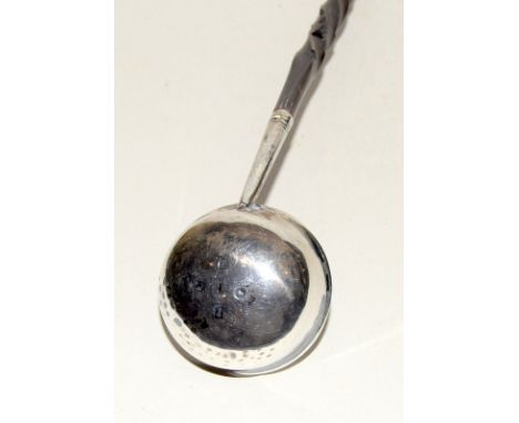Silver hallmarked toddy ladle