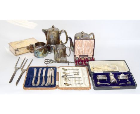 Mixed quantity of silver and silver plated item
