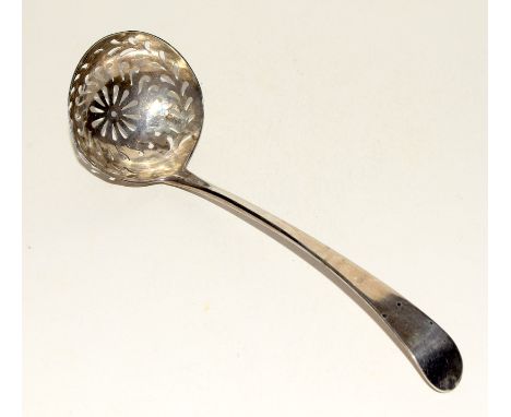 George III silver sifter ladle