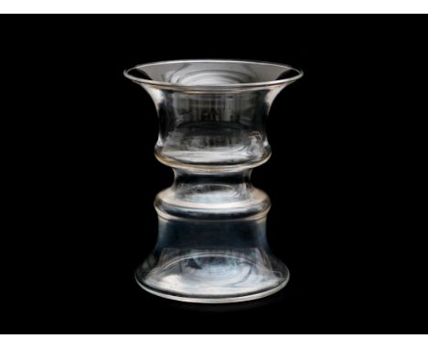 Jan van der Vaart (1931-2000) A clear glass vase, produced by Royal Leerdam, signed: Royal Leerdam JvdV. Provenance: the esta