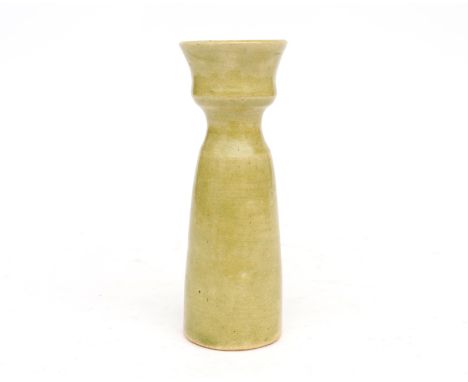 Jan van der Vaart (1931-2000) A yellow glazed ceramic vase, produced in the artist's workshop, 1960, marked underneath and wi