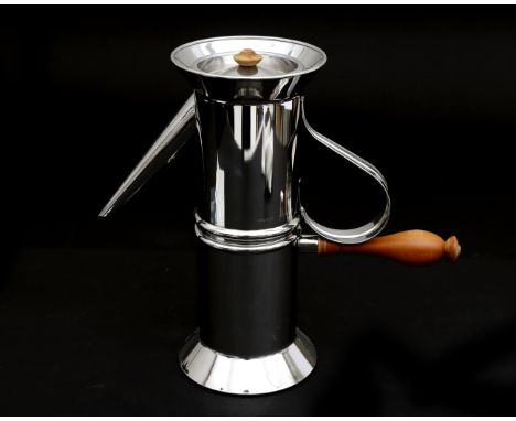 Riccardo Dalisi (1931-2022) A "Neapolitan" coffeemaker, produced by Alessi, serial number 8737, including user manual and rec