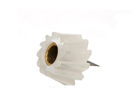 Vincent van Ginneken (1963) A frosted clear glass and partly gilt metal member's object issued through the Vereniging van Vri