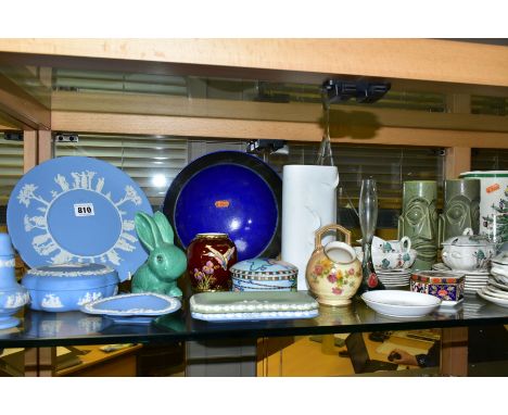 ASSORTED CERAMICS AND GLASSWARE INCLUDING SPODE, WEDGWOOD AND ROYAL CROWN DERBY, a Bisto (Bishop &amp; Stonier) twenty piece 