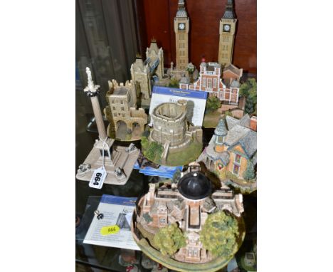 NINE LILLIPUT LANE SCULPTURES FROM BRITAINS HERITAGE, CELEBRATING THE MILLENNIUM AND AMERICAN LANDMARKS, deeds where mentione