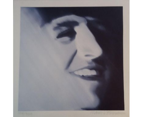 Ringo Starr limited edition print 126/333 by Klaus Voormann. Size Approx. 13 x 13 inches
