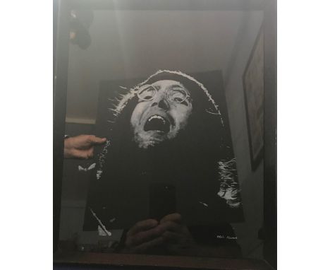 Limited Edition 3/25 John Lennon Print, framed and glazed, signature indistinct. Approx. 10 x 8 inches &amp; John Lennon prin