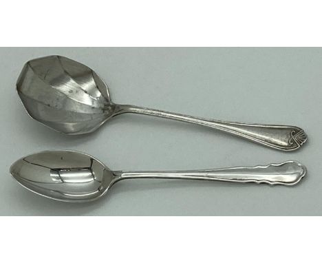 2 vintage 1920's hallmarked silver spoons, one boxed. A boxed William Hutton and Sons Ltd tea spoon hallmarked Sheffield 1929