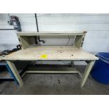 Work Bench w/ Electric, 6' Long X 3' Wide
