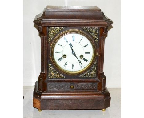A German striking mantel clock 