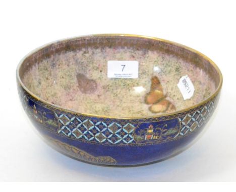 Carltonware butterfly lustre bowl 