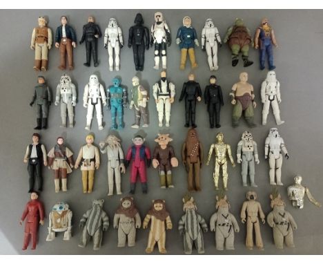A collection of approx. 36 vintage Star Wars figures 