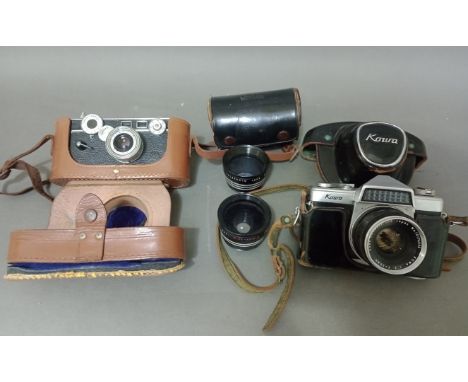 2 vintage cameras, Kowa Flex &amp; an Argus 35mm. 