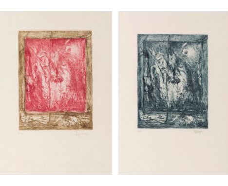 RAQUEL LUENGO (Salamanca, 1982).Untitled.Etchings on paper. Copies P.ASigned and justified in pencil.Provenance: private coll