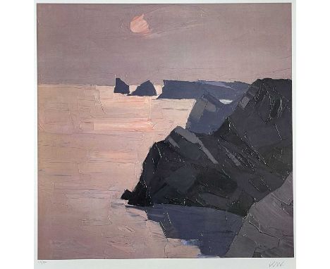 ‡ SIR KYFFIN WILLIAMS RA Curwen Studios limited edition (130/150) colour print - entitled 'Gower', signed with initialsDimens