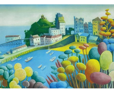 ‡ RALPH SPILLER coloured print - Tenby Harbour, unsignedDimensions: 29 x 39cmsProvenance:private collection Swansea, consigne
