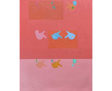 ‡ ERIC MALTHOUSE oil on canvas - titled verso on Dillwyn Gallery &amp; Studio label 'Subtraction Nine', signed versoDimension