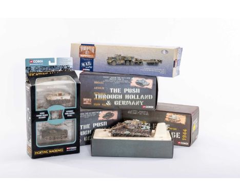 ASSORTED CORGI WWII THE PUSH THROUGH HOLLAND AND GERMANY COLLECTION 1:50 TANK MODELS, comprising CC60605 Cruiser Tank Mk VII,