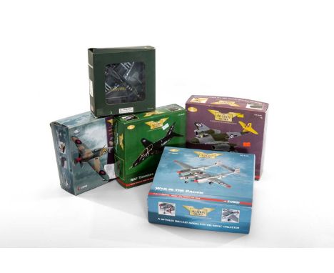 ASSORTED CORGI THE AVIATION ARCHIVE MODELS, including War in the Pacific P-38 J-15 Lightning 'Marge', Birth of the Jet Engine