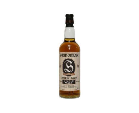 Springbank, Campbeltown Single Malt Scotch Whisky, Aged 21 Years, 1990s bottling, 46% vol, 70cl, one bottle