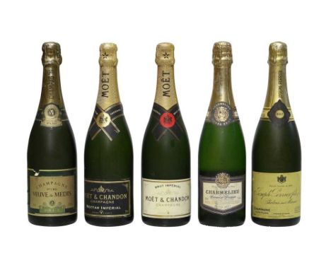 Assorted Non-Vintage Champagne and Sparkling Wine, to include: Moët &amp; Chandon, Nectar Imperial, Epernay, NV, one bottle; 