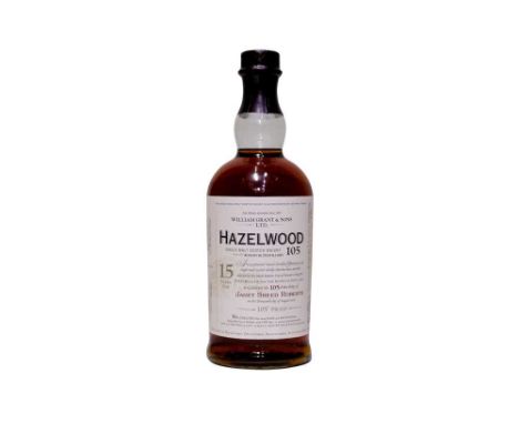 Hazelwood 105, 15 Year Old, Single Malt Scotch Whisky, William Grant and sons, 105 proof, 70cl, one bottle
Produced to commem