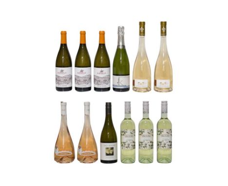 A Mixed Case of White and Rosé Wine, to include: Sauvignon Blanc, Greywacke, Marlborough, New Zealand, 2021, one bottle; Cuve